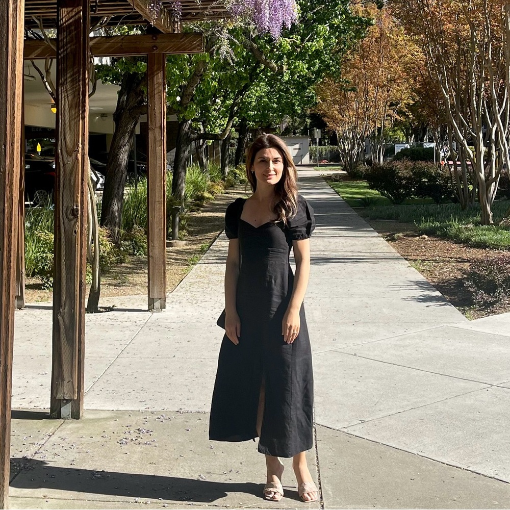100% linen dress